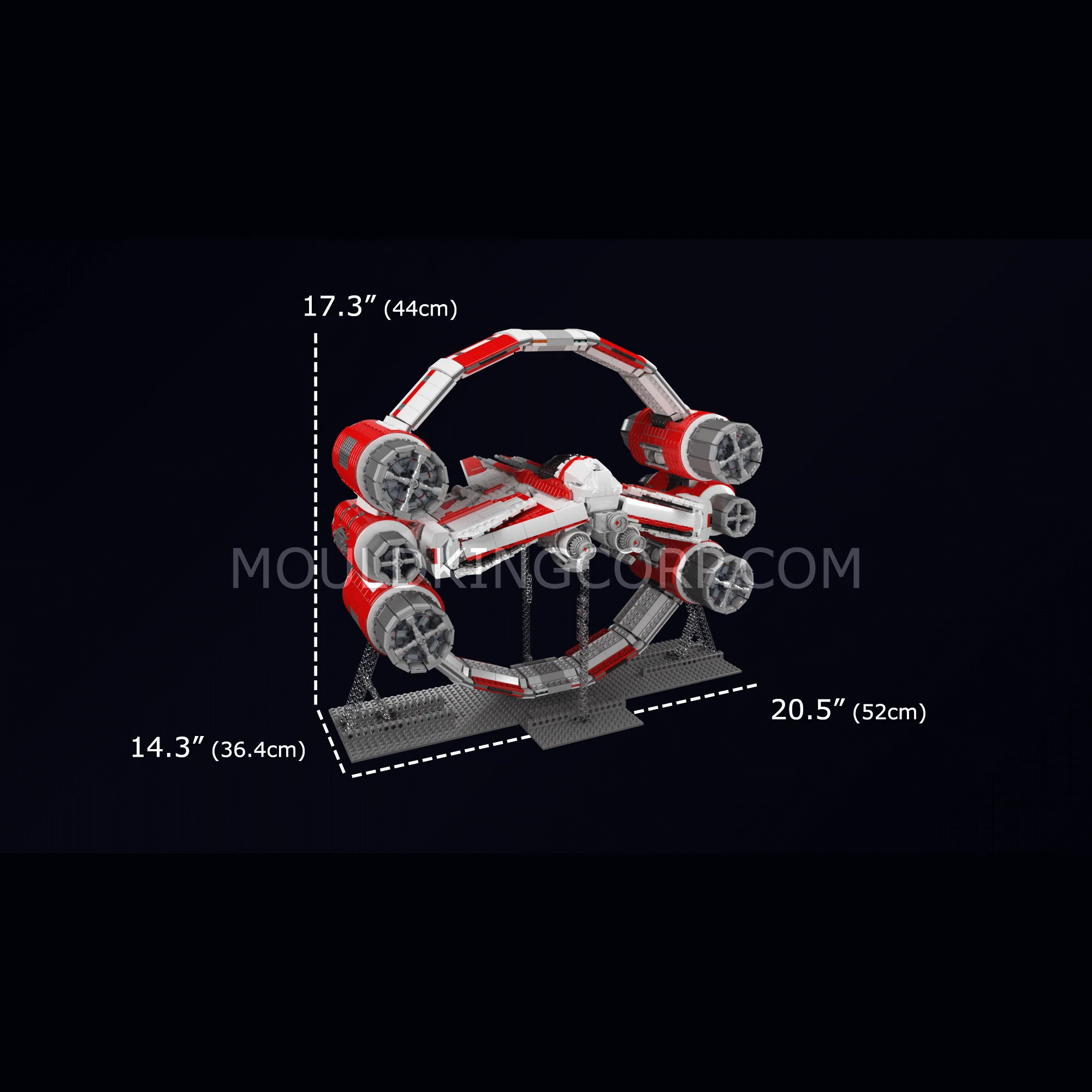 Mould King 21047 Interstellar Ring Fighter Model Building Set | 6,003 PCS - Image 6