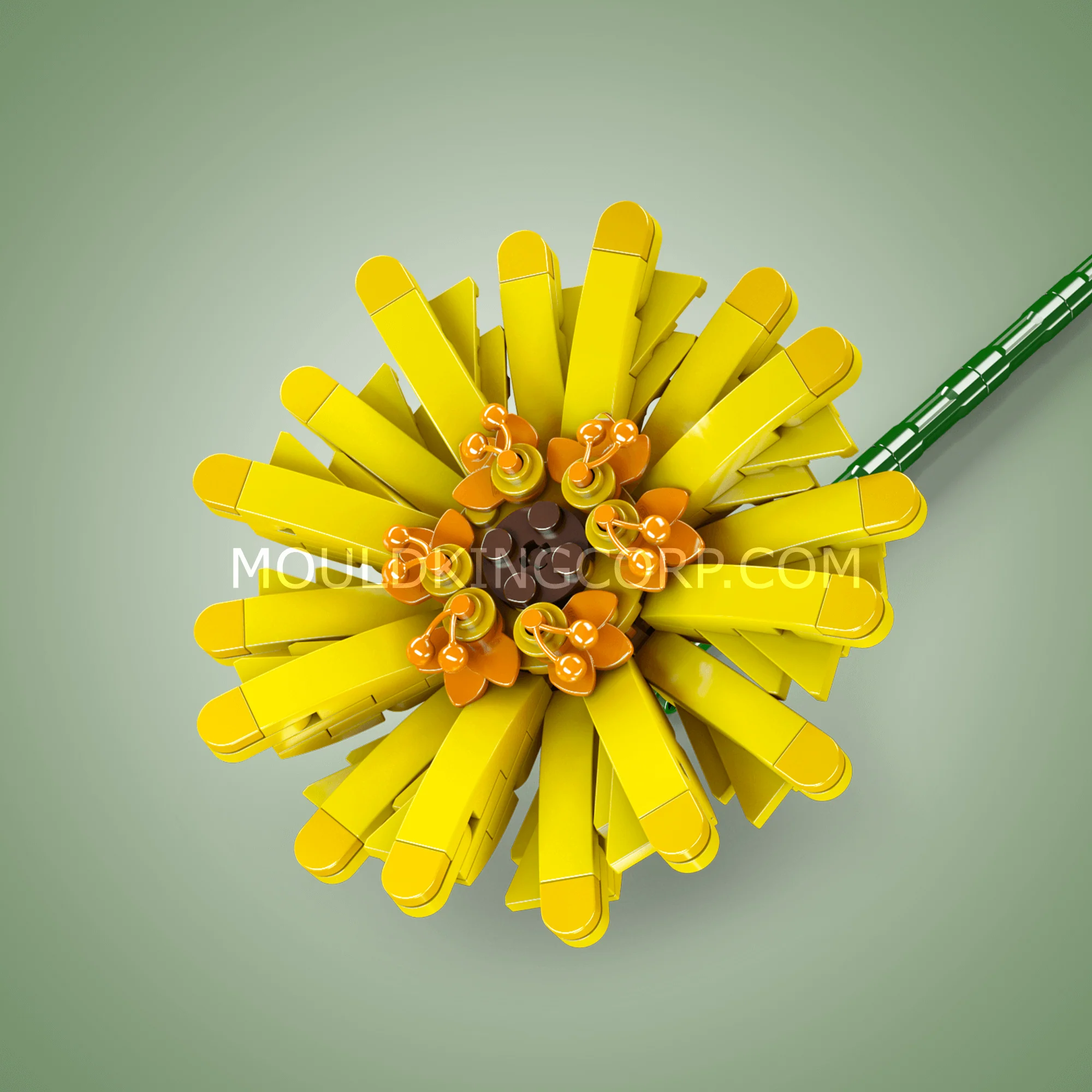 Mould King 24003 Barberton Daisy Flower Building Kit | 180 PCS - Image 3