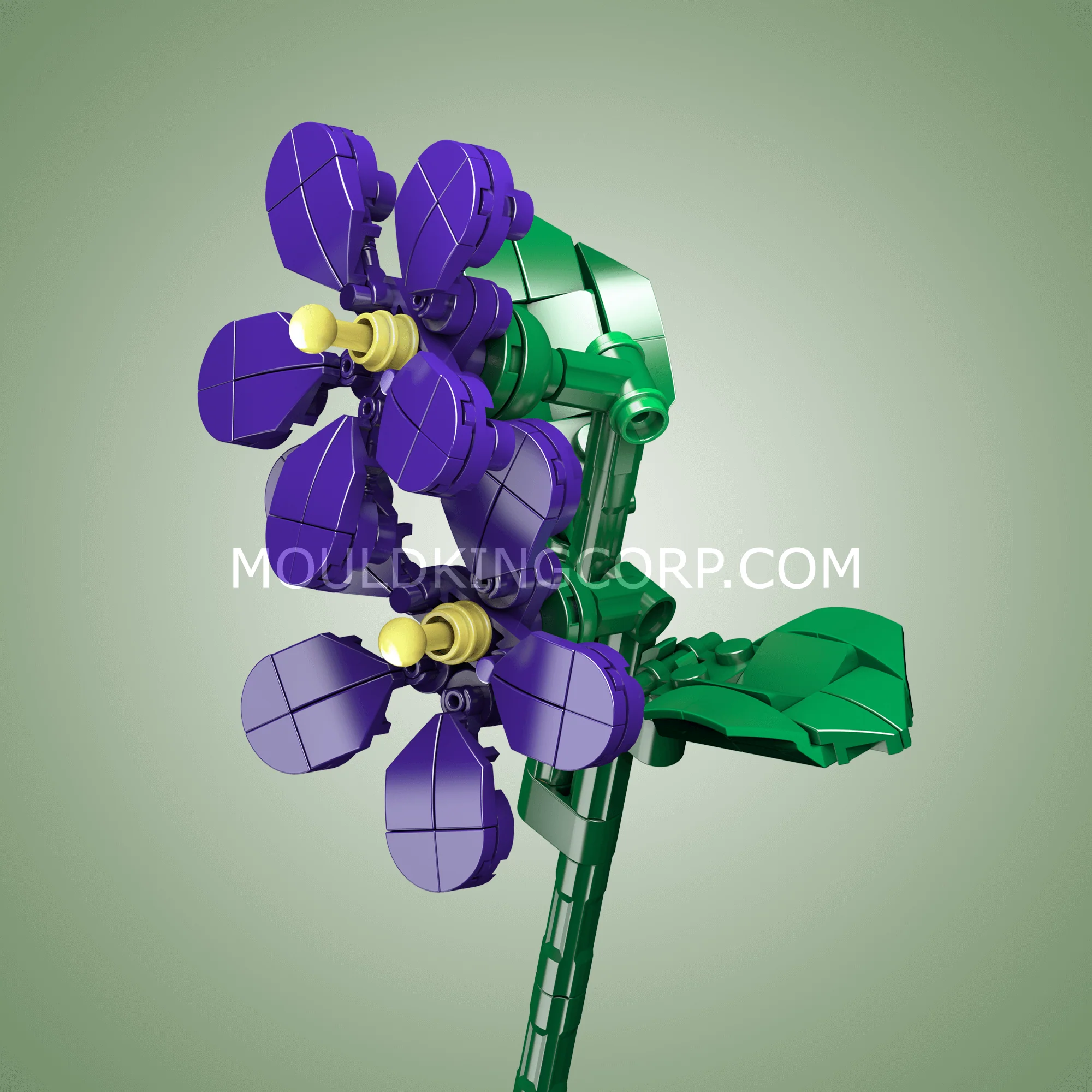 Mould King 24014 Violets Flower Artifical Building Set | 145 PCS - Image 2