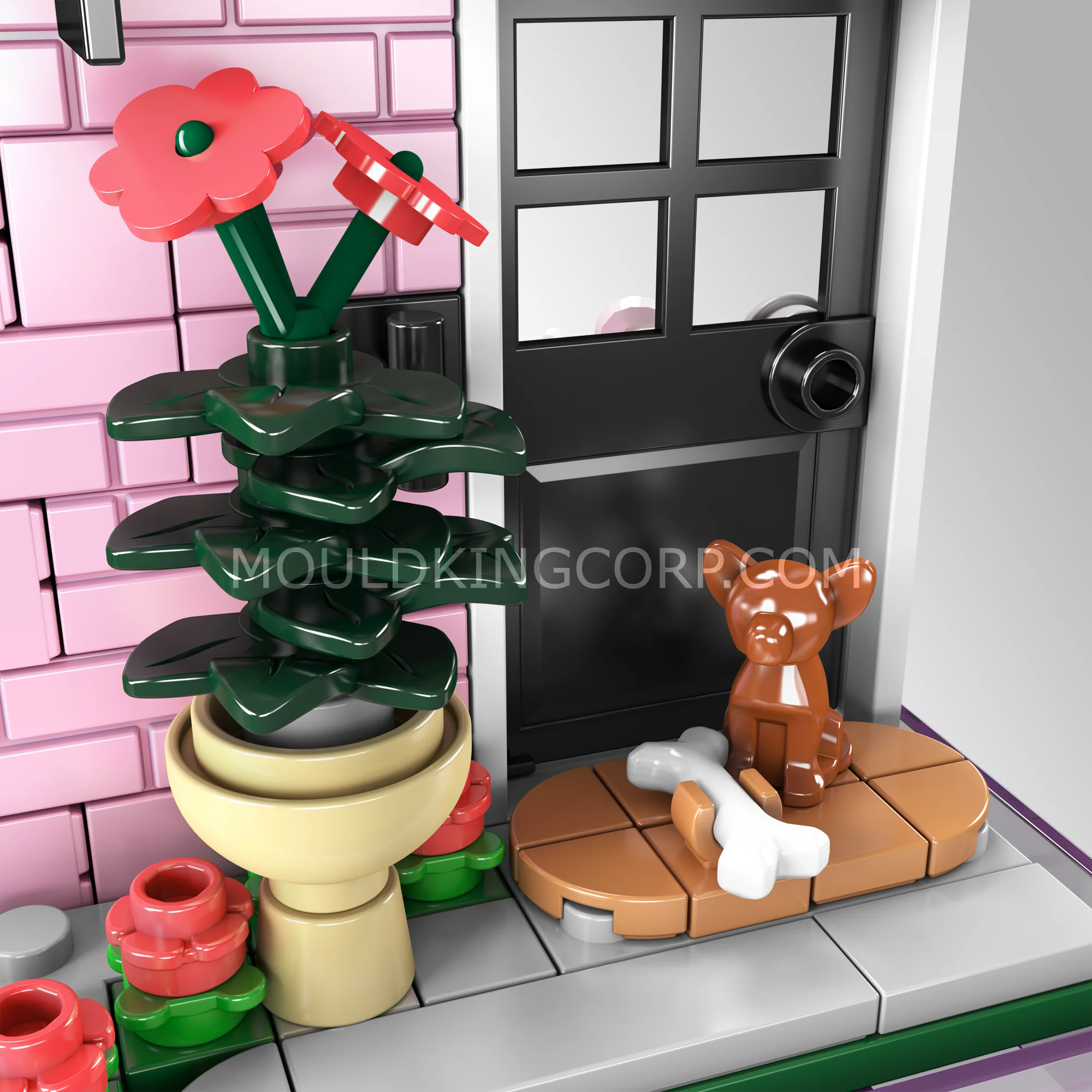 Mould King 24038 Hair Salon Day Building Set | 388 Pcs - Image 2