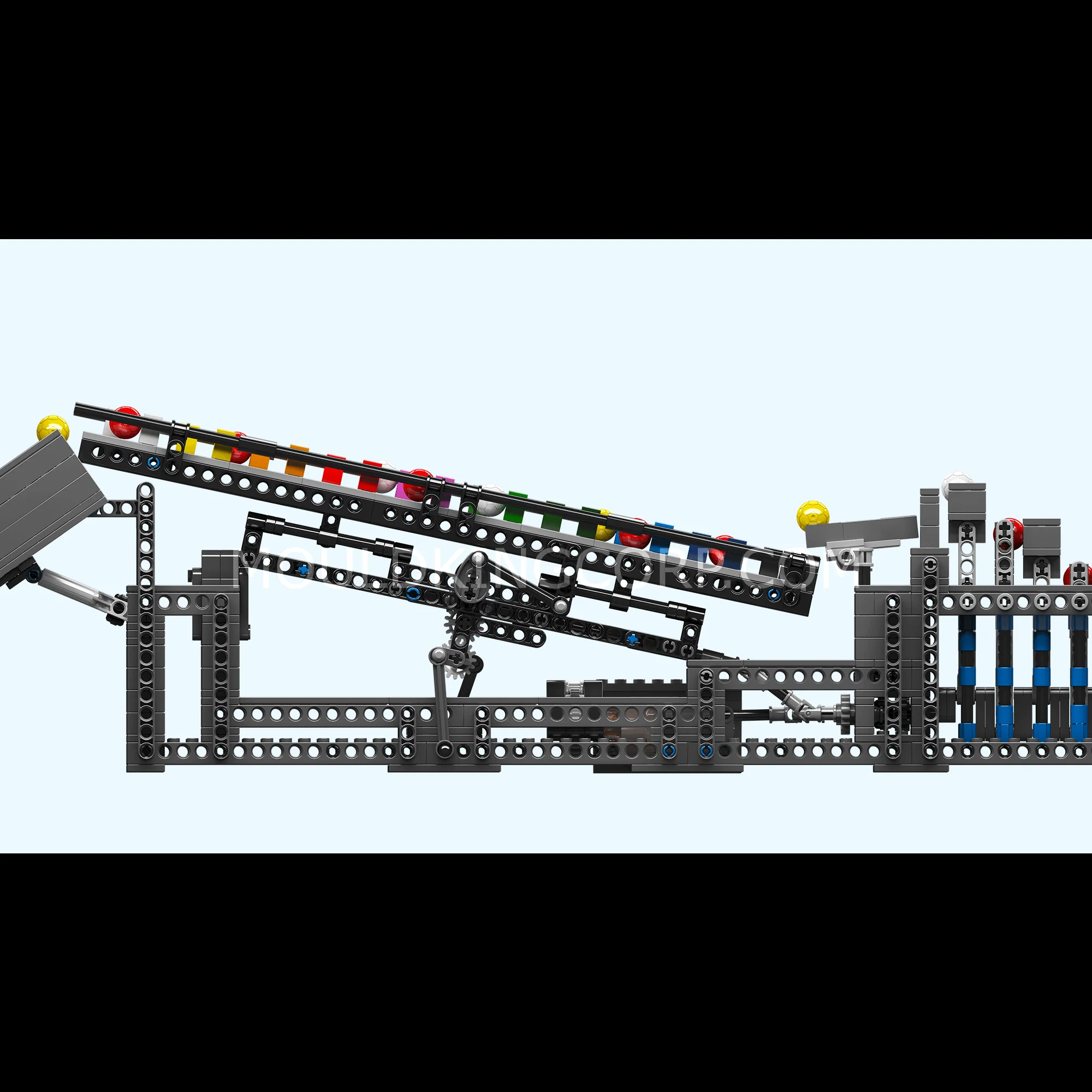 MOULD KING 26009 Motorized Rainbow Stepper II Building Set | 1,281 PCS - Image 6