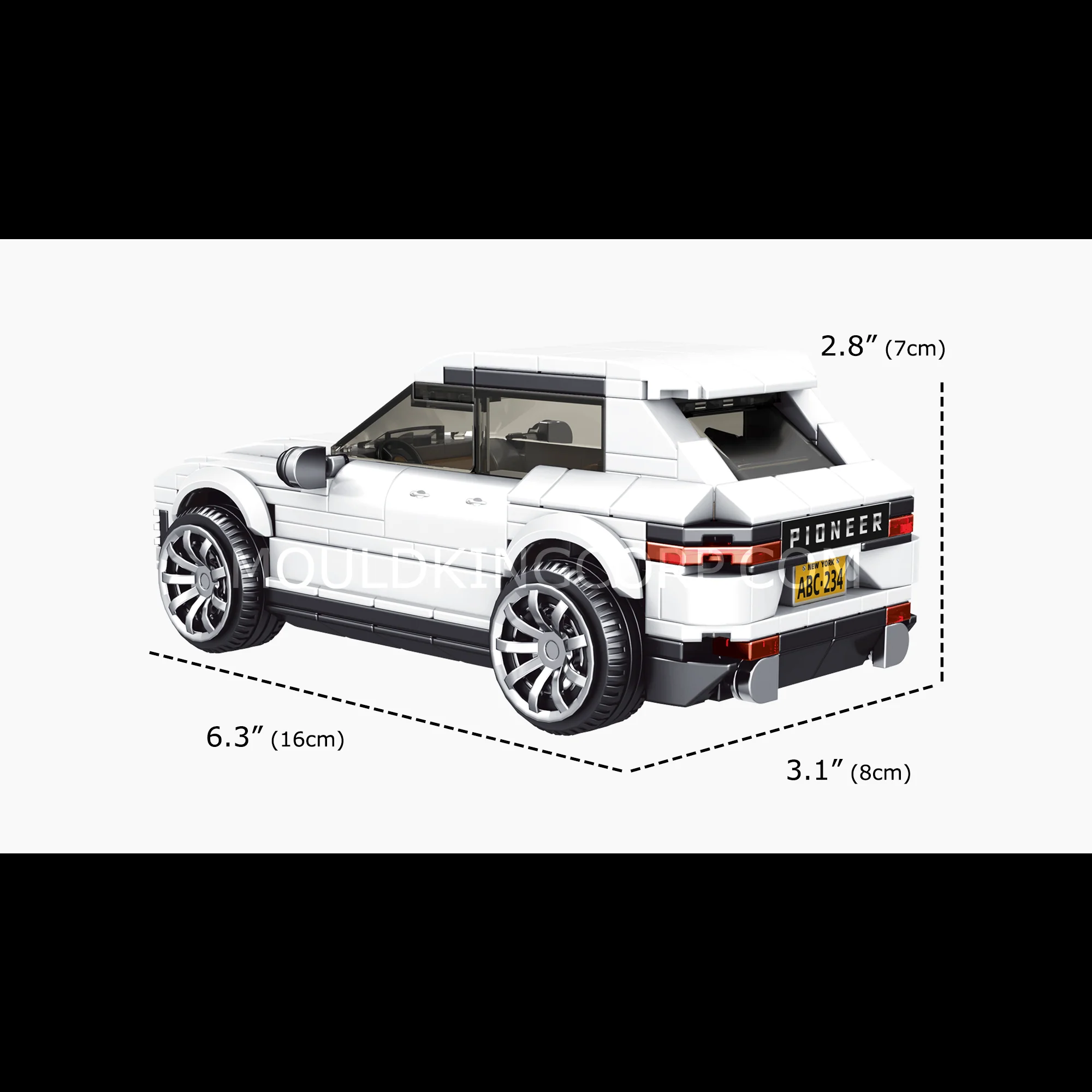 Mould King 27025 Cayenne Car Model Building Set | 415 PCS - Image 6