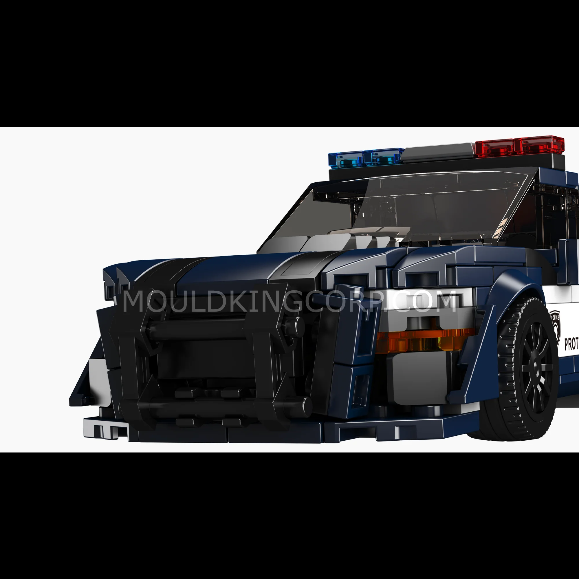 Mould King 27090 Shelby GT500 Police Car Building Set | 489 Pcs - Image 3