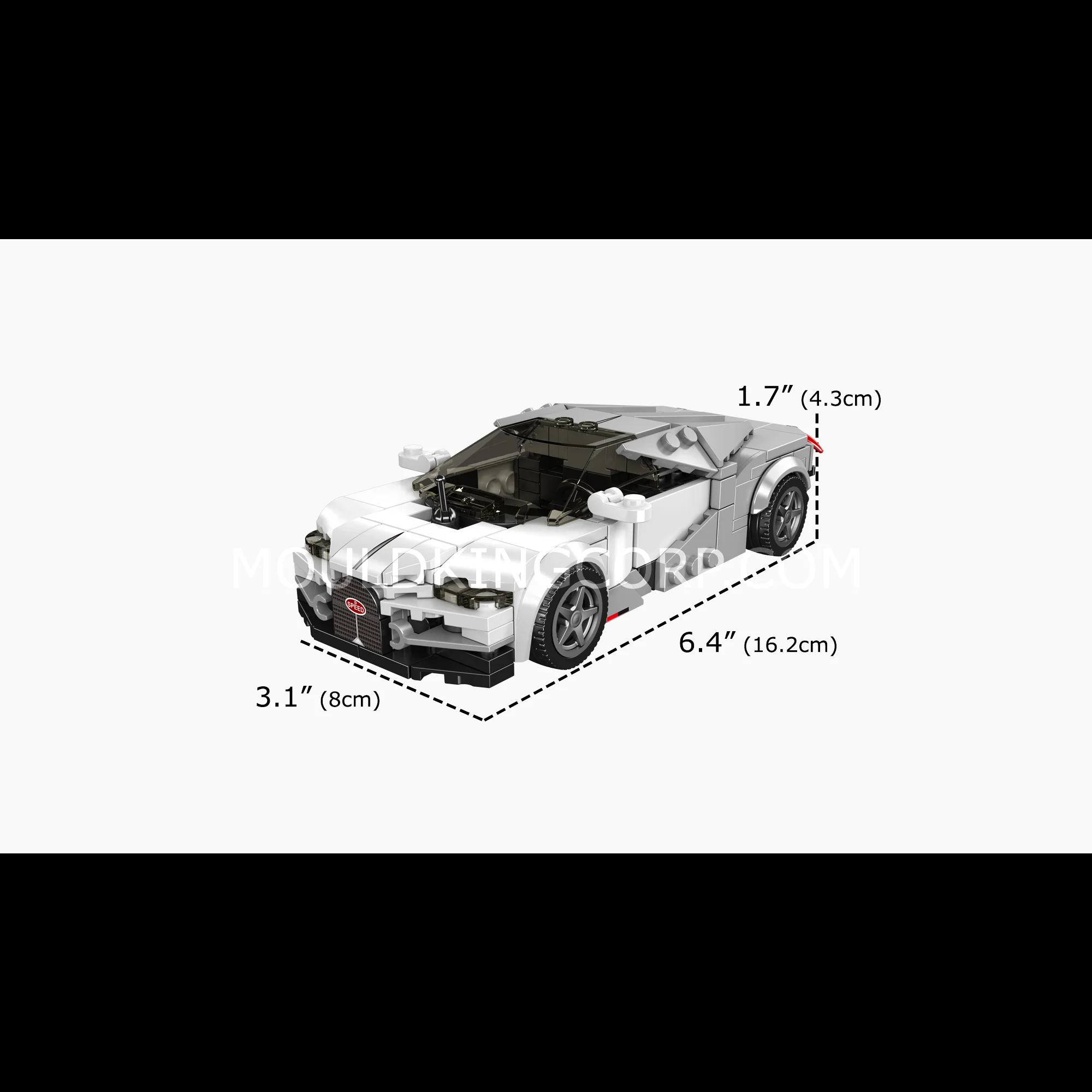 Mould King 27102 Tourbillon Hybrid Sports Car Building Set | 351 Pcs - Image 6