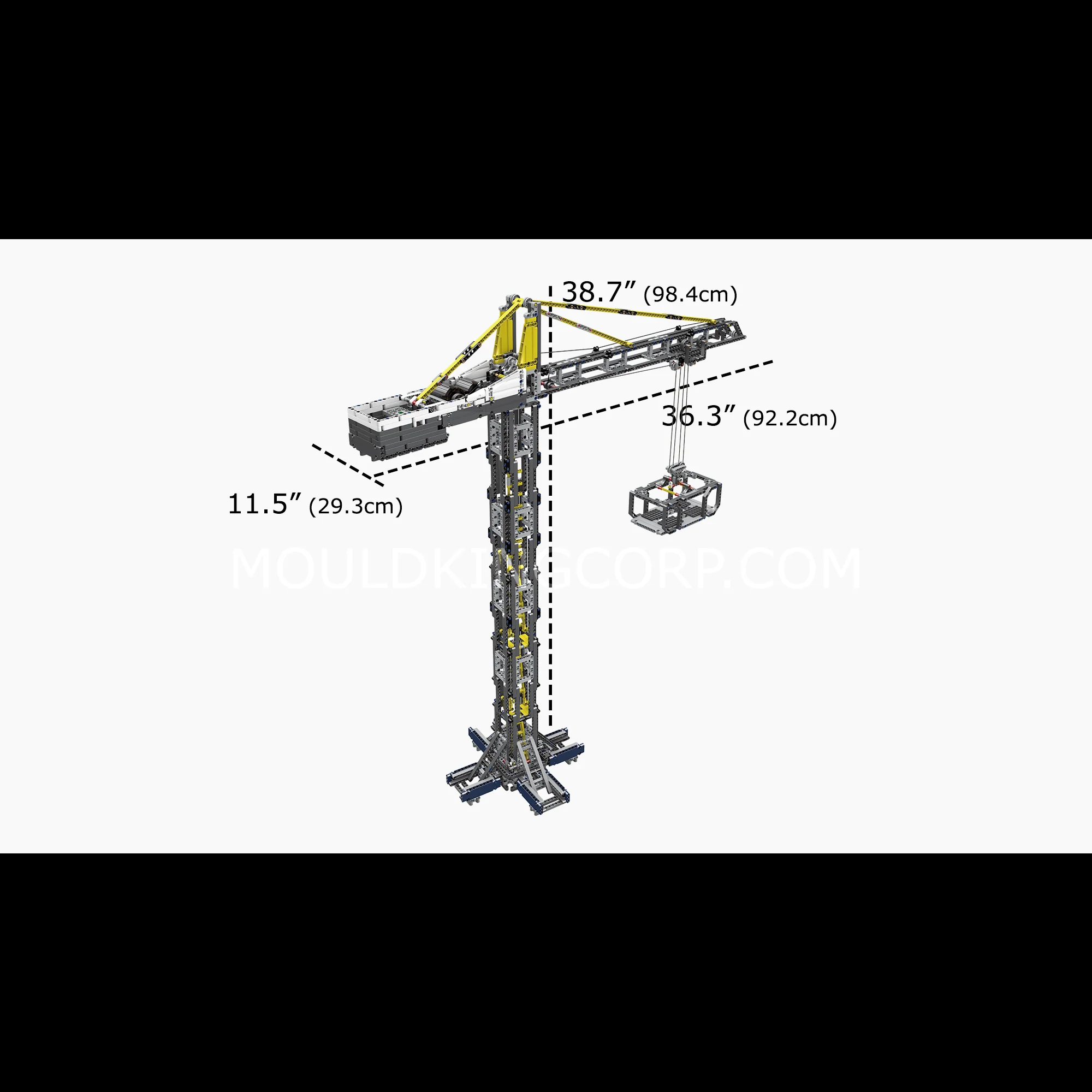 Mould King 17004 Tower Crane Remote Controlled Building Set | 1,797 PCS - Image 6