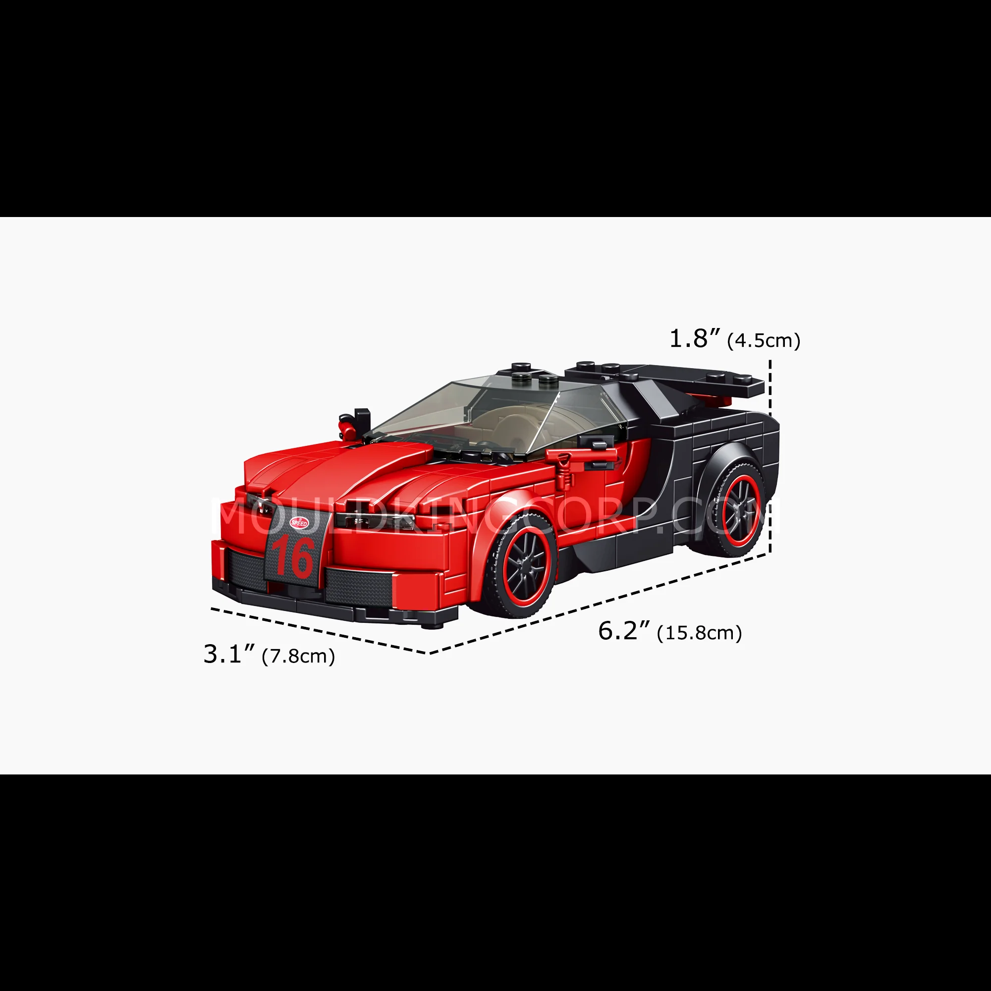 Mould King 27027 NO. Veyron Car Model Building Toy Set | 370 PCS - Image 6