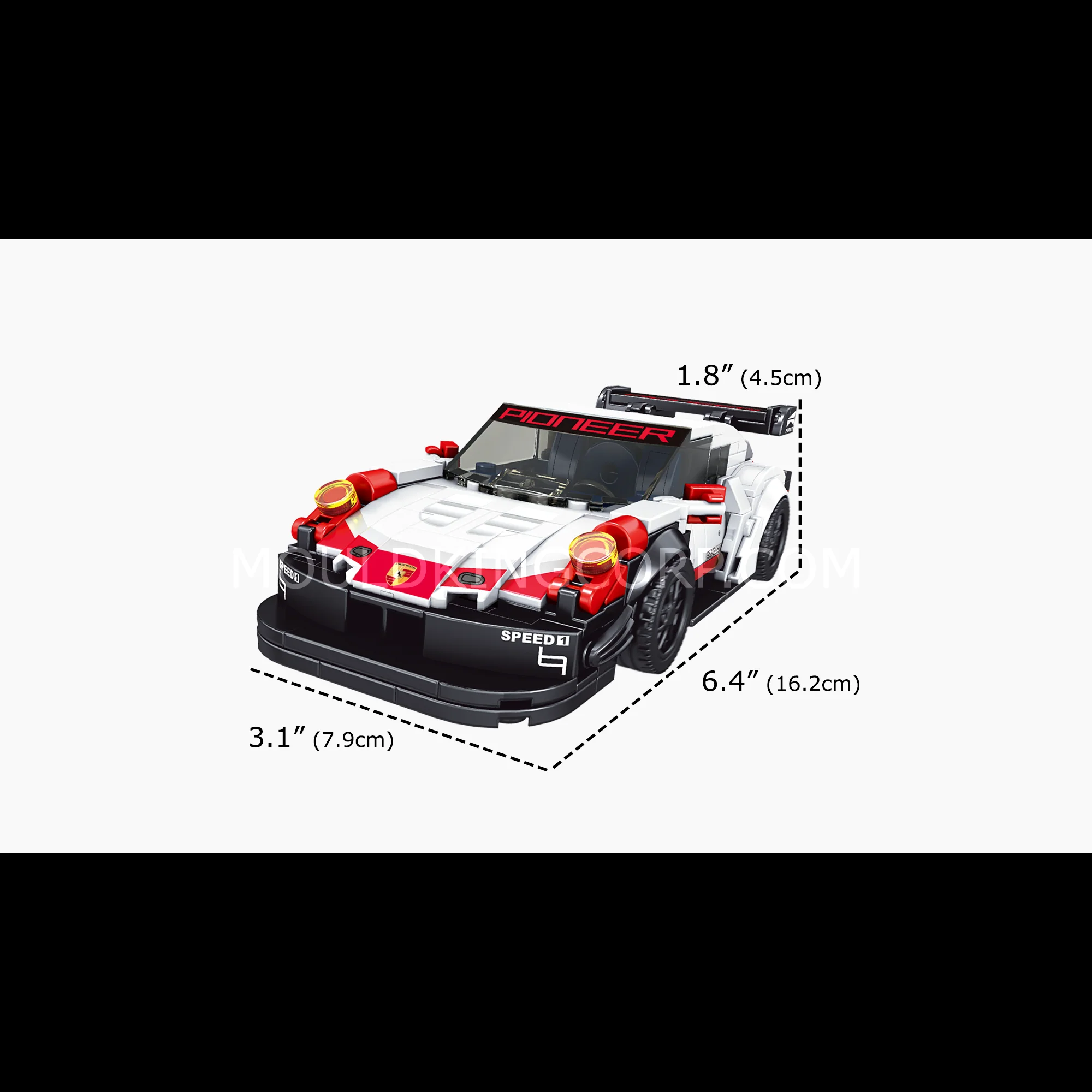 Mould King 27010 Pr 911 Sports Car Model Building Set | 349 PCS - Image 6