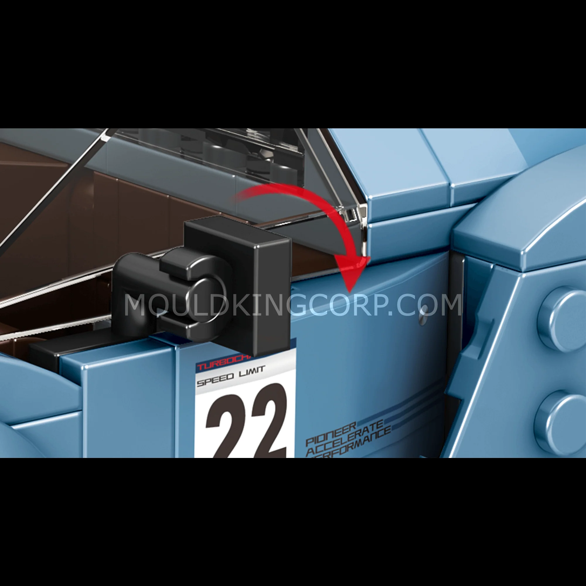 Mould King 27005 The 918 RSR Mini Sports Car Building Set | 330 PCS - Image 5